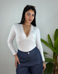 Maglietta Lary Con Pizzo
