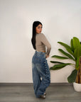 Jeans Monique Borchiette