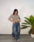 Jeans Monique Borchiette