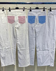Jeans White Pocket