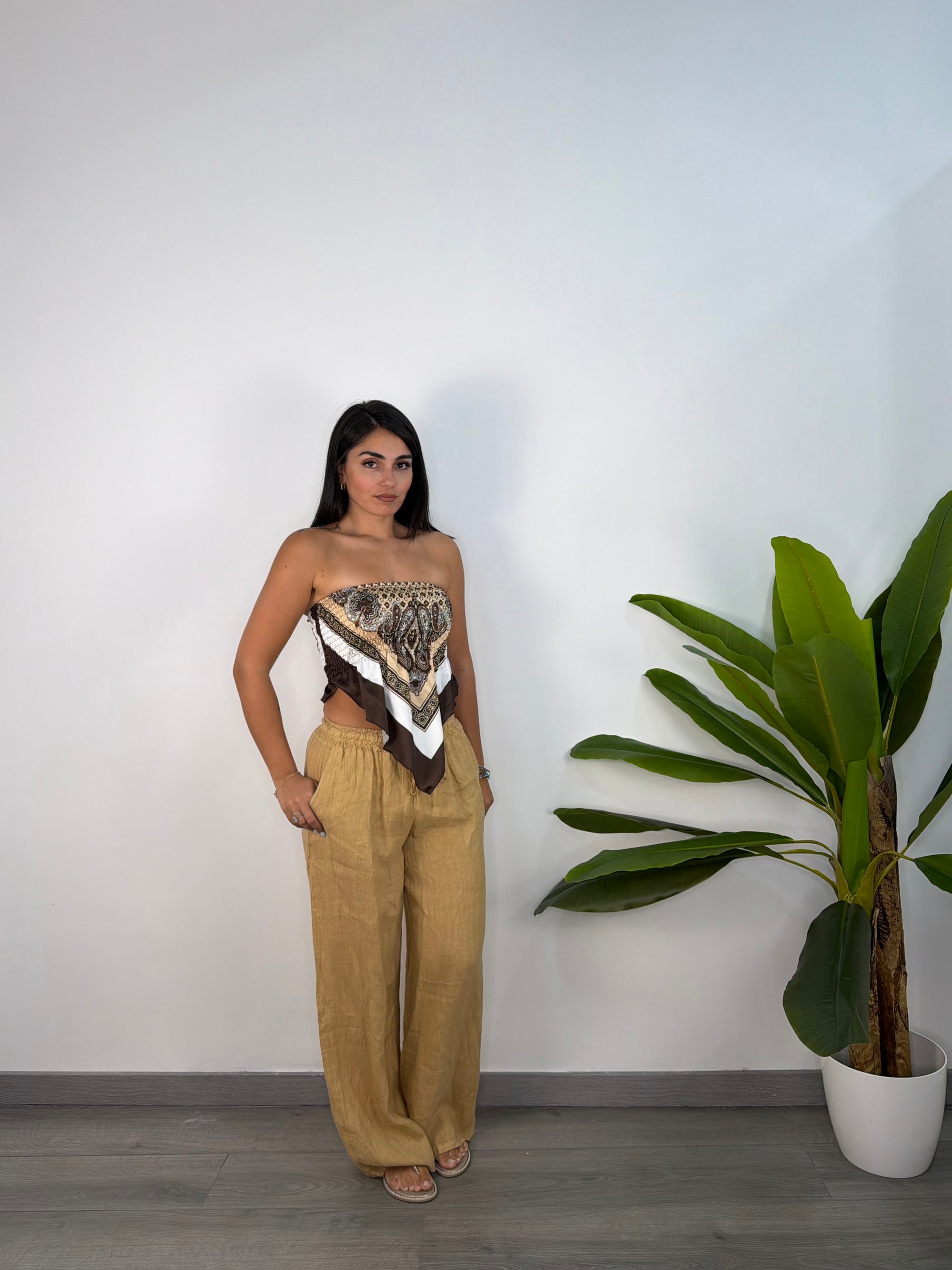 Pantalone Di Lino