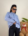 Camicia Maxi Con Cravatta