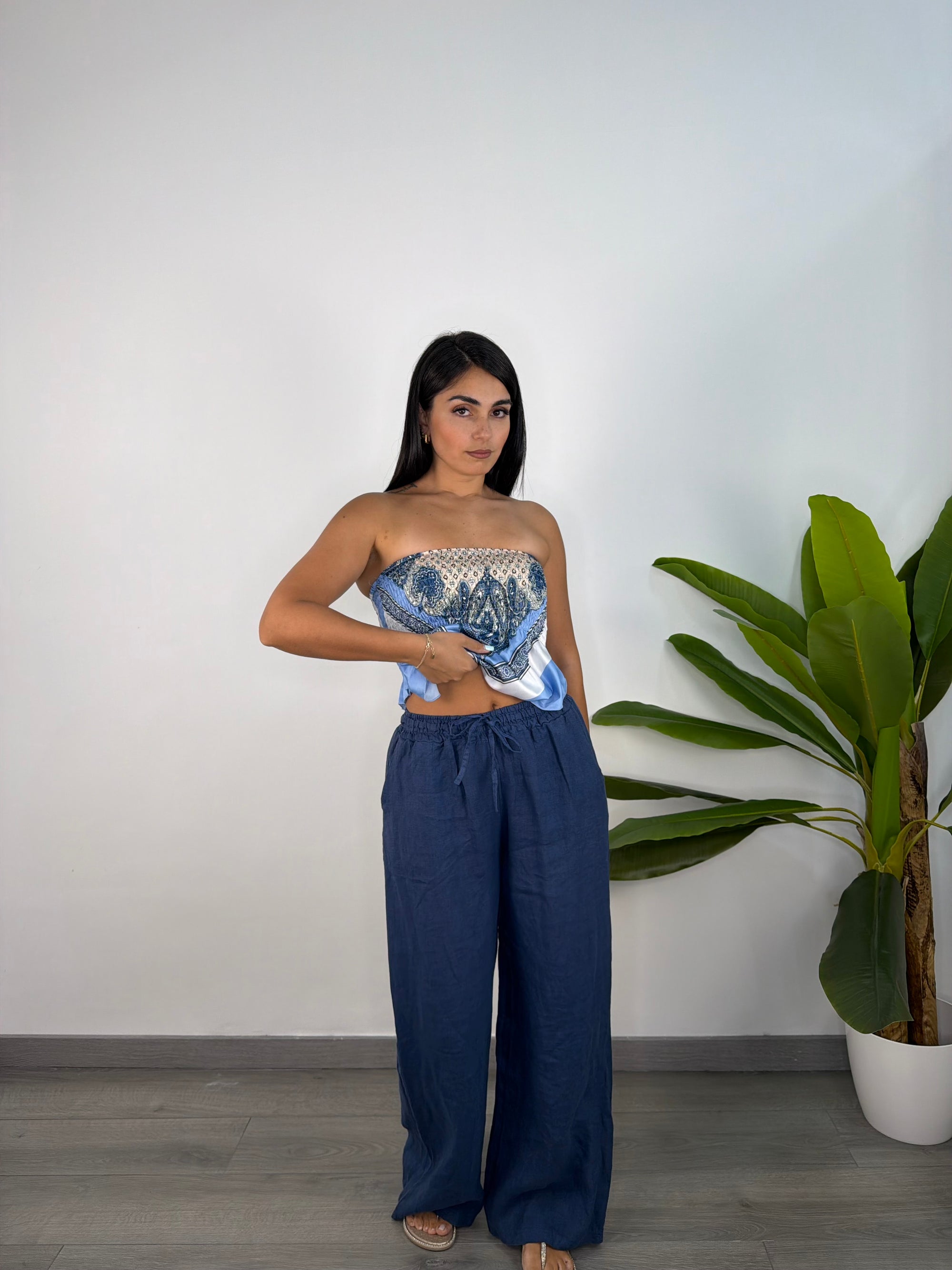 Pantalone Di Lino