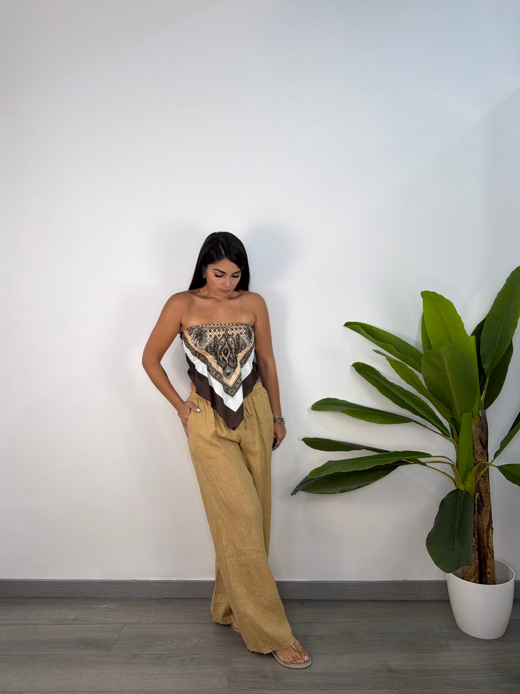Pantalone Di Lino
