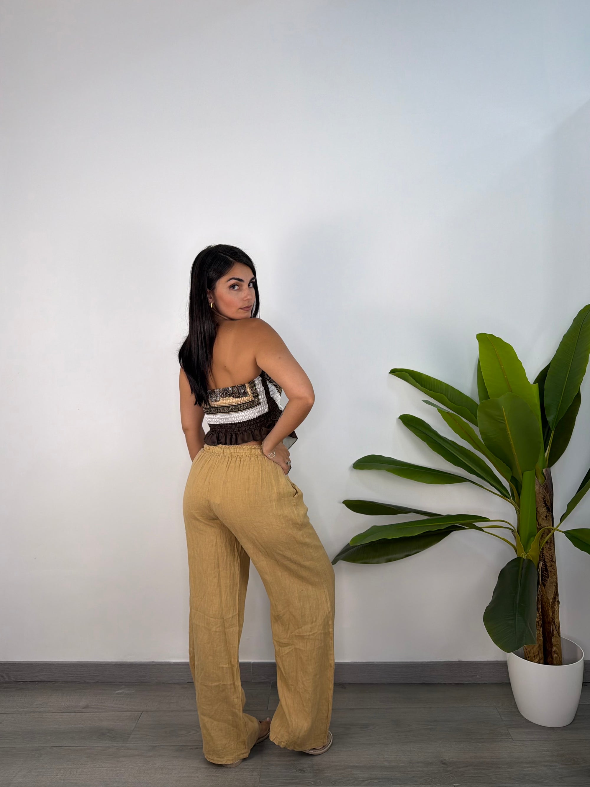 Pantalone Di Lino