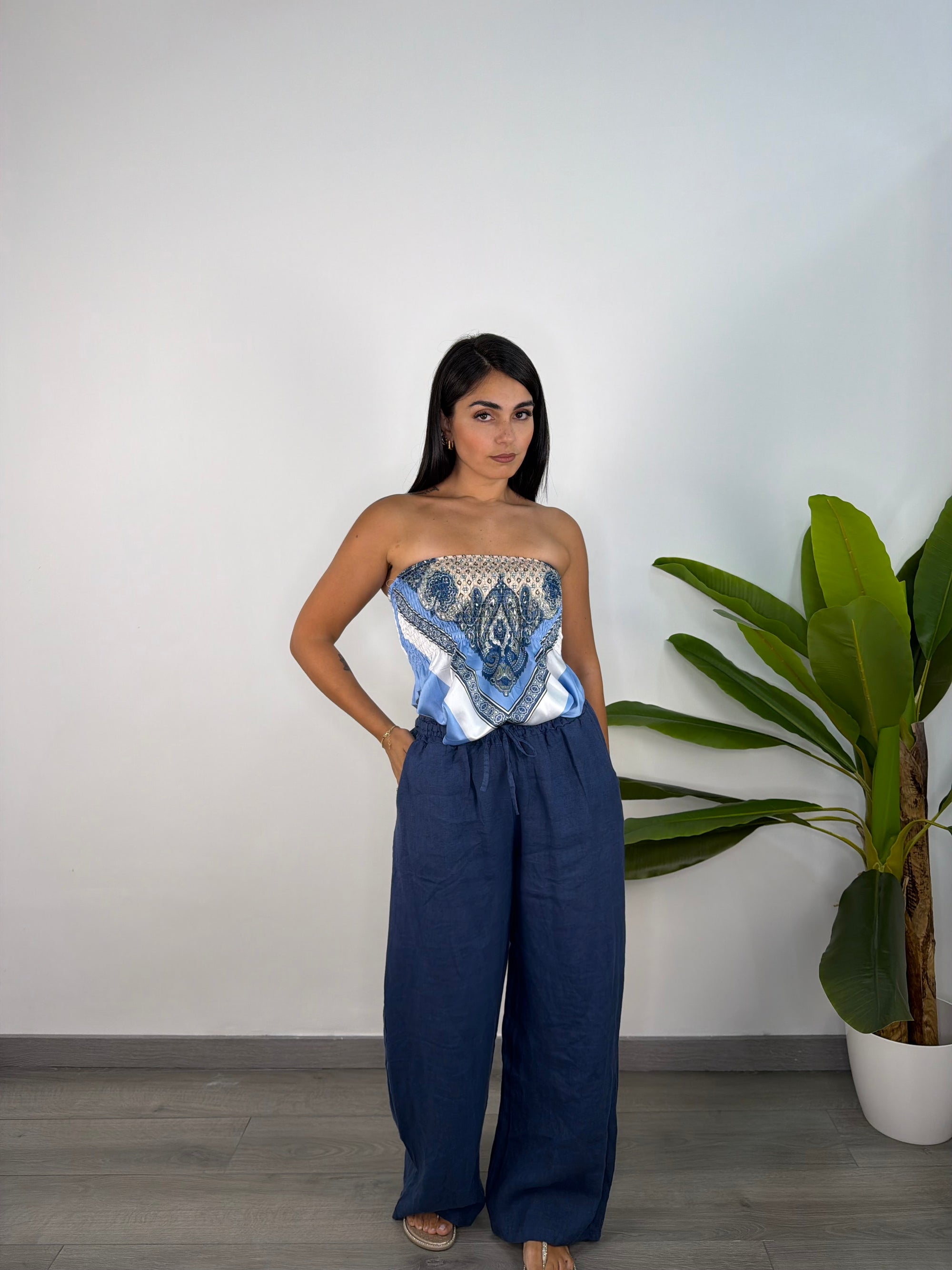 Pantalone Di Lino