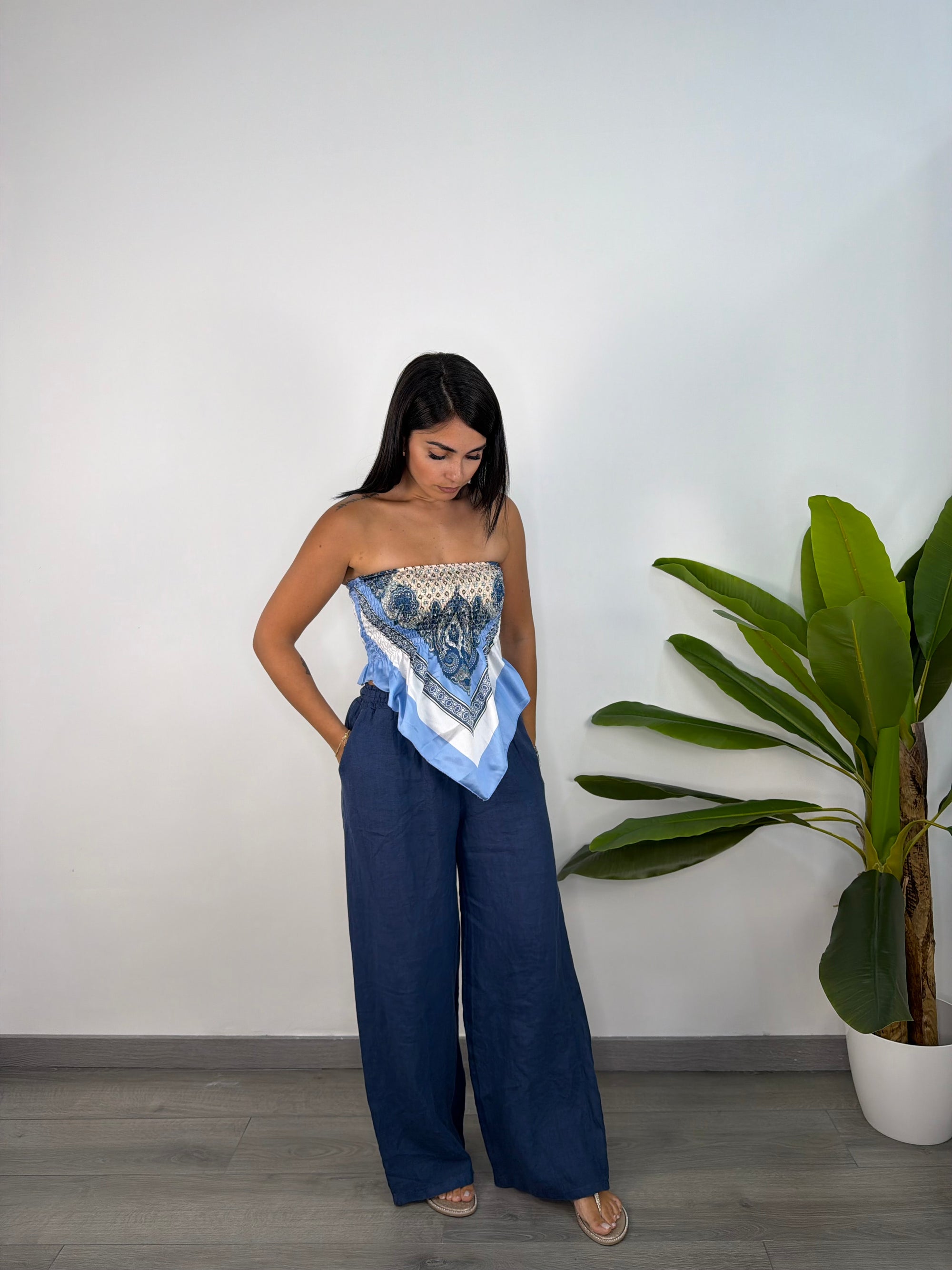 Pantalone Di Lino