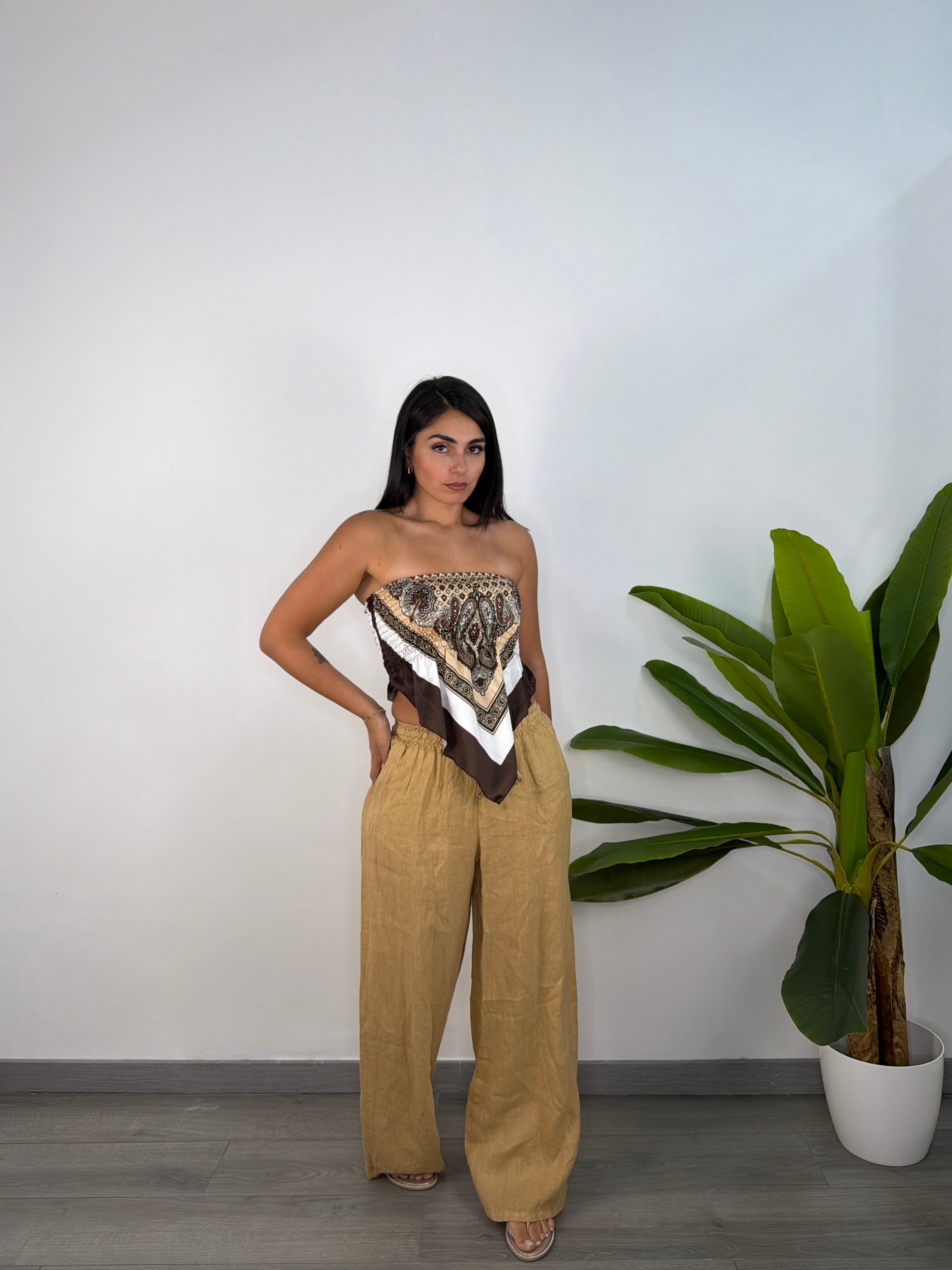 Pantalone Di Lino