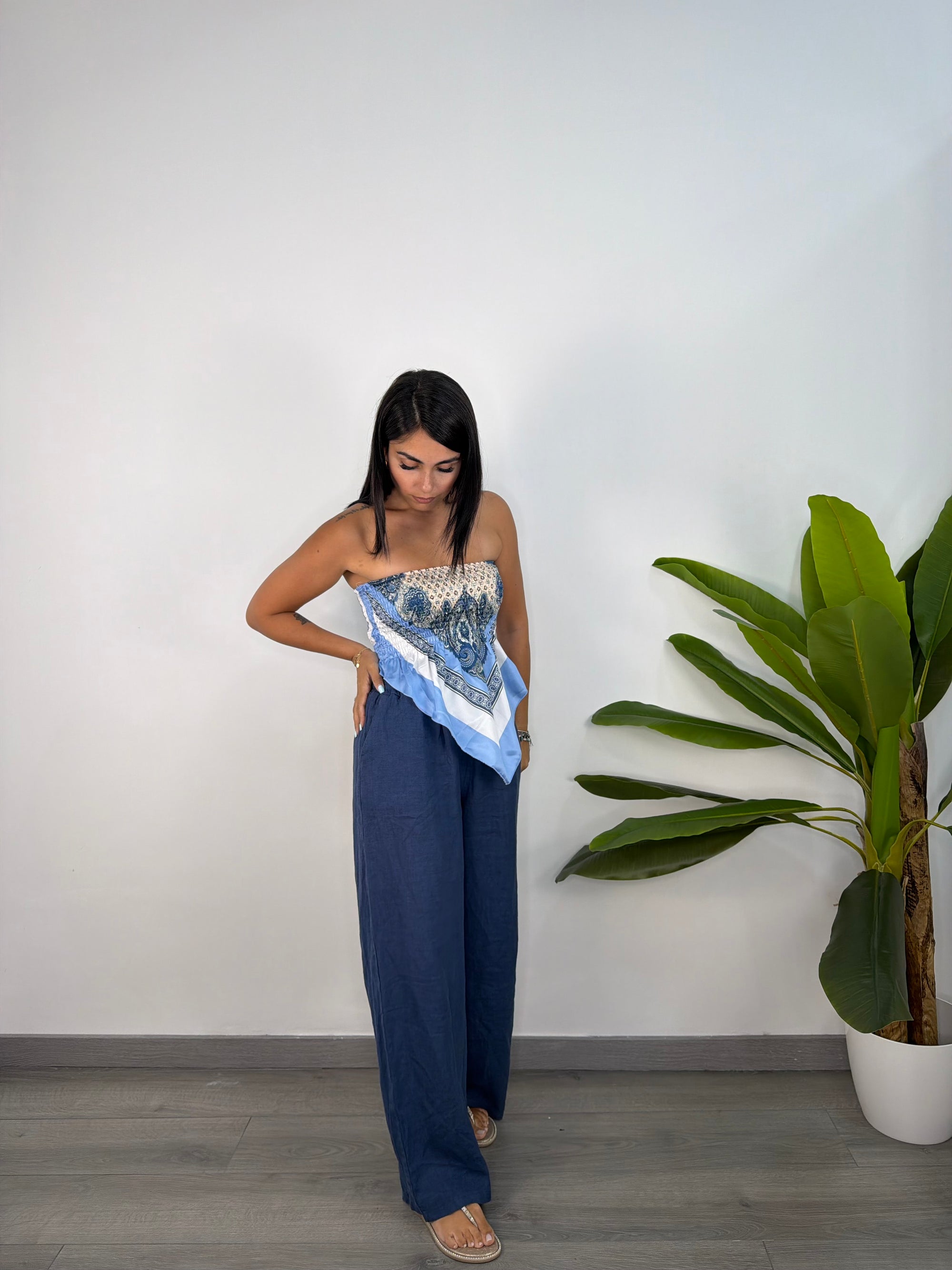 Pantalone Di Lino