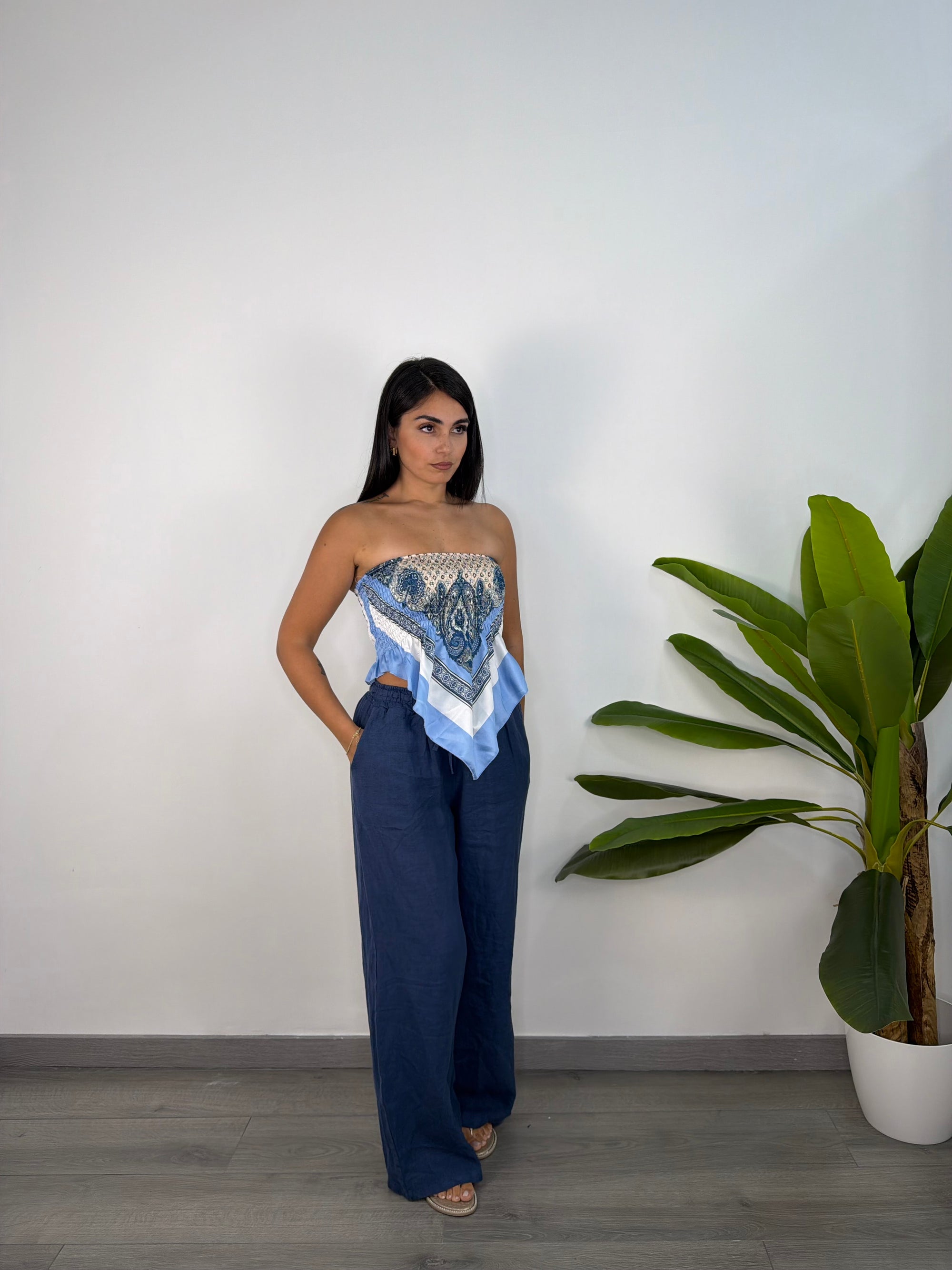 Pantalone Di Lino