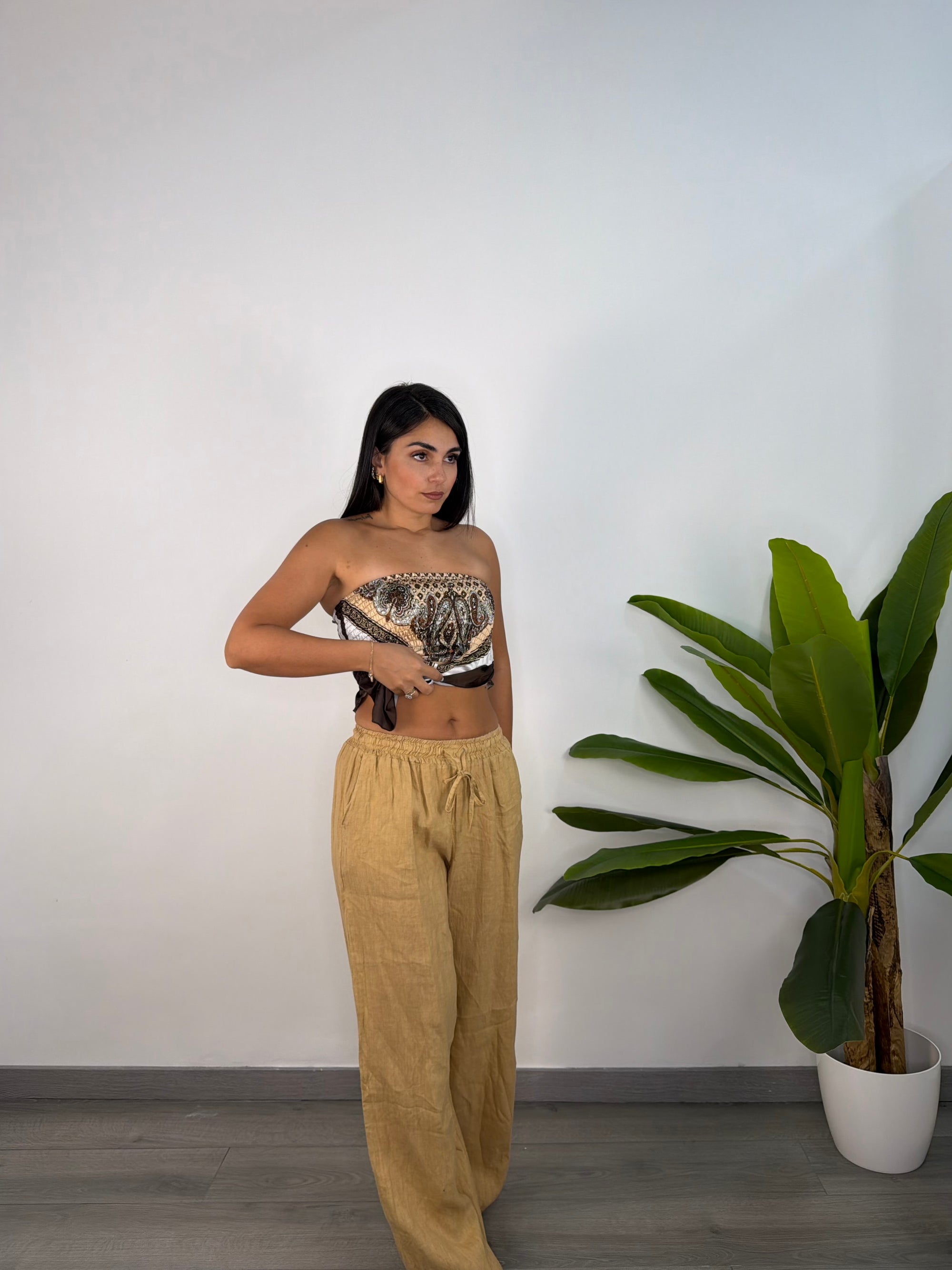 Pantalone Di Lino