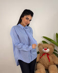 Camicia Maxi Con Cravatta