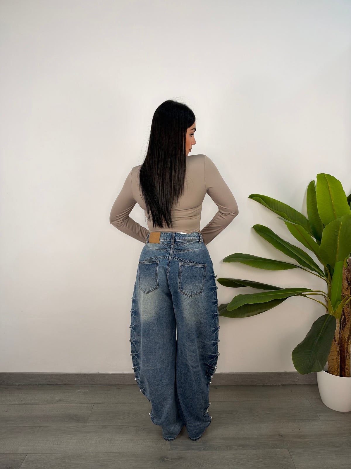 Jeans Monique Borchiette