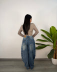 Jeans Monique Borchiette