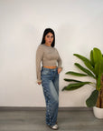 Jeans Monique Borchiette