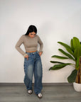 Jeans Monique Borchiette