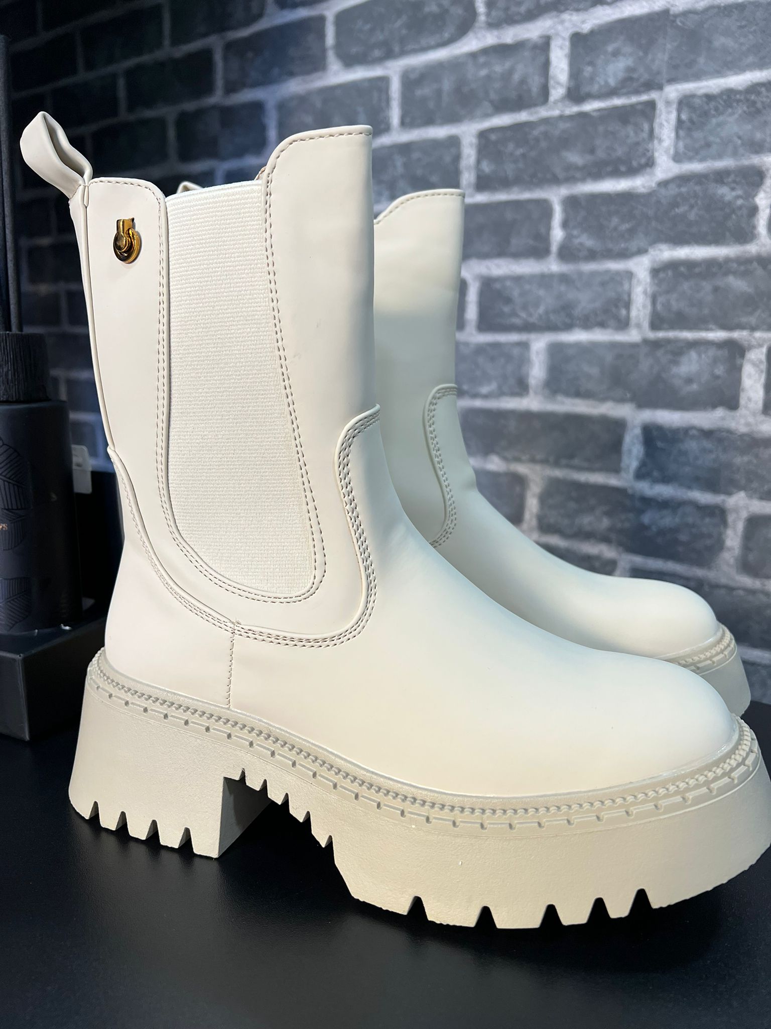 Stivaletto Biker Cream