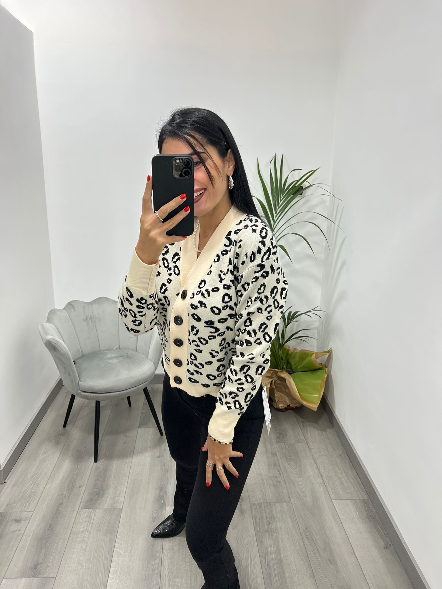 Cardigan Leopard