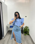 Gonna Denim Midi