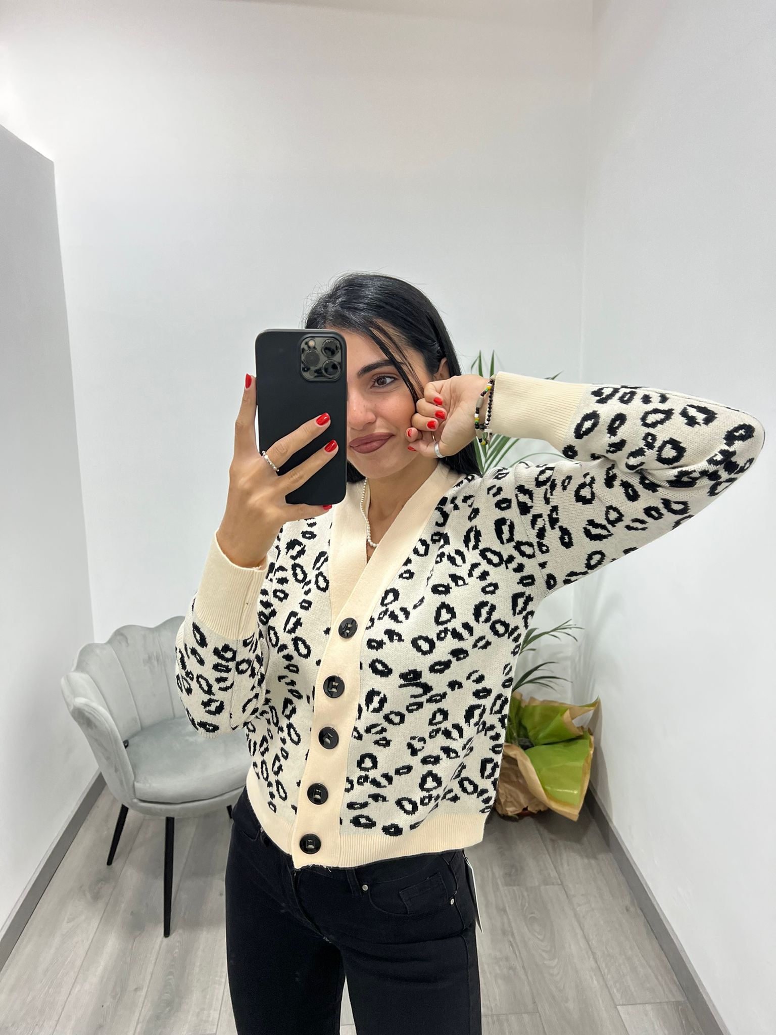 Cardigan Leopard