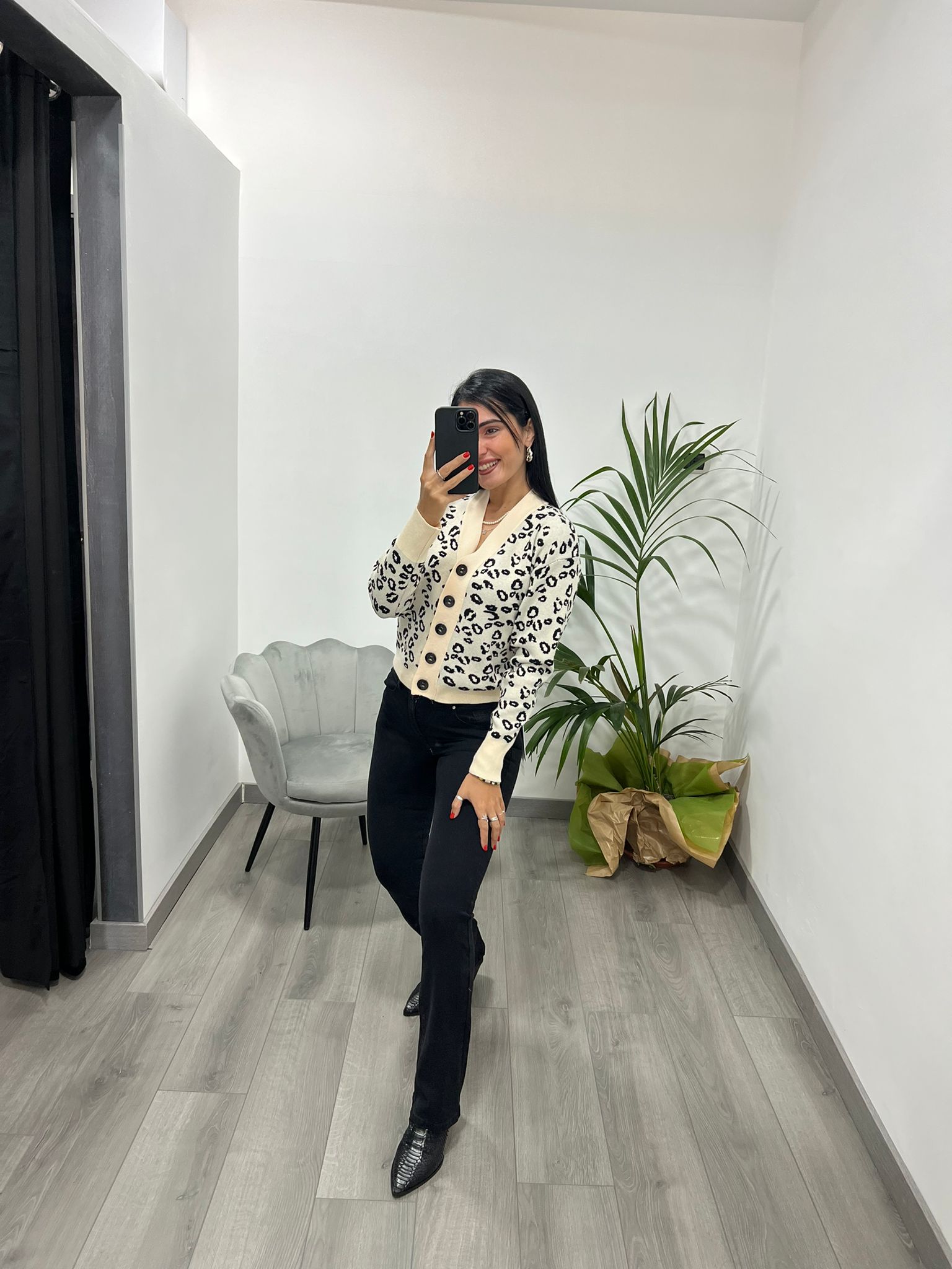 Cardigan Leopard